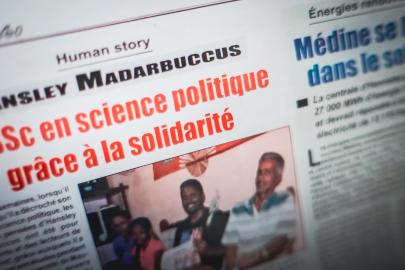 Columbia University studies peace in Mauritius